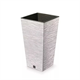 Pot de fleurs FURU SQUARE ECO WOOD 35l blanc Prosperplast DFSH300W-S449W