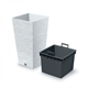 Pot de fleurs FURU SQUARE - blanc Prosperplast DFSH400-S449