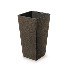 Pot de fleurs FURU SQUARE  ECO WOOD - café  ECO Prosperplast DFSH400W-4625W