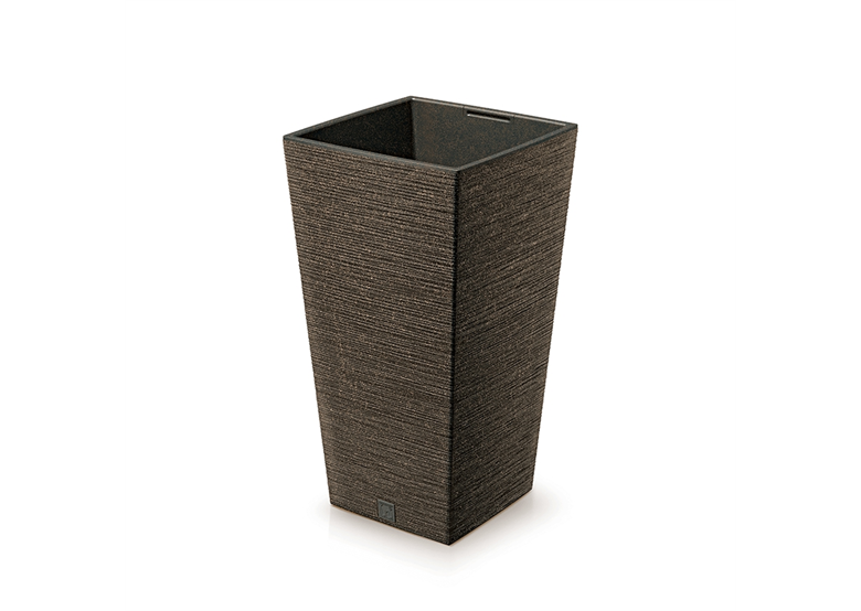 Pot de fleurs FURU SQUARE  ECO WOOD - café  ECO Prosperplast DFSH400W-4625W