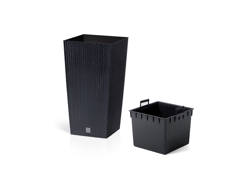 Pot de fleurs RATO SQUARE - anthracite Prosperplast DRTS300-S433