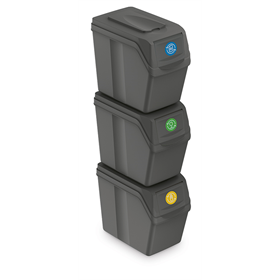 Poubelles de recyclage 20l SORTIBOX 3 pcs Prosperplast ISWB20S3-405U