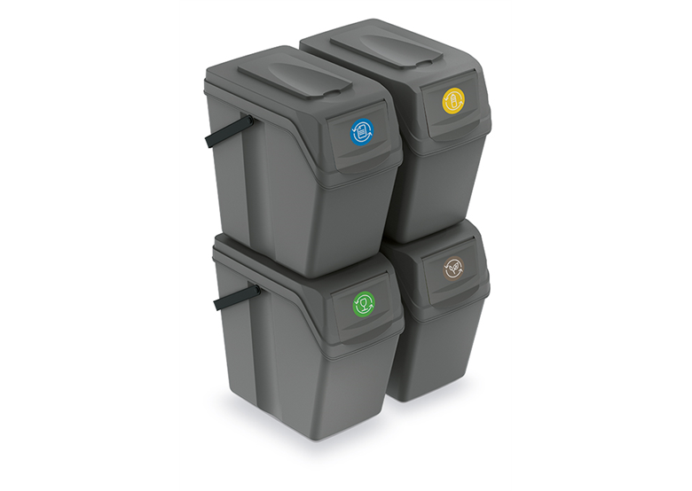 Poubelles de recyclage 25l SORTIBOX 4 pcs Prosperplast ISWB25S4-405U