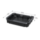 Étagères modulaires Qbrick System Custom TOOLBOX SHELF SET