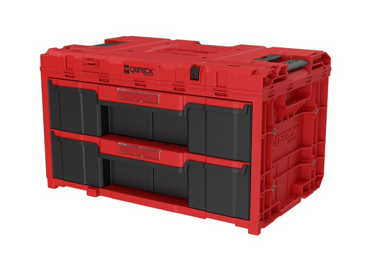 Caisse à outils avec tiroirs Qbrick System ONE 2.0 DRAWER 2 TOOLBOX RED Ultra HD Custom