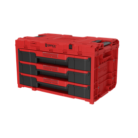 Caisse à outils avec tiroirs Qbrick System ONE 2.0 DRAWER 3 TOOLBOX EXPERT RED Ultra HD Custom