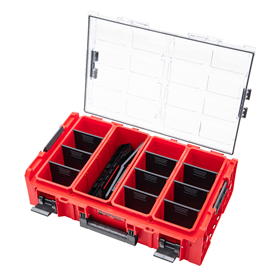 Grand organiseur avec compartiments et adaptateurs Qbrick System ONE 2.0 ORGANIZER 2XL PROMO RED Ultra HD Custom