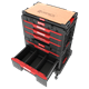 Ensemble de caisses à outils avec tiroirs sur plateforme de transport Qbrick System ONE 2.0 WORKSHOP DRAWERS SET nr 4