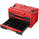 Ensemble de caisses à outils avec tiroirs sur plateforme de transport Qbrick System ONE 2.0 WORKSHOP DRAWERS SET nr 5 RED Ultra HD Custom