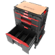 Ensemble de caisses à outils avec tiroirs sur plateforme de transport Qbrick System ONE 2.0 WORKSHOP DRAWERS SET nr 6