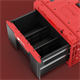 Boîte avec tiroir Qbrick System ONE DRAWER 1 TOOLBOX 2.0 Red Ultra HD Custom