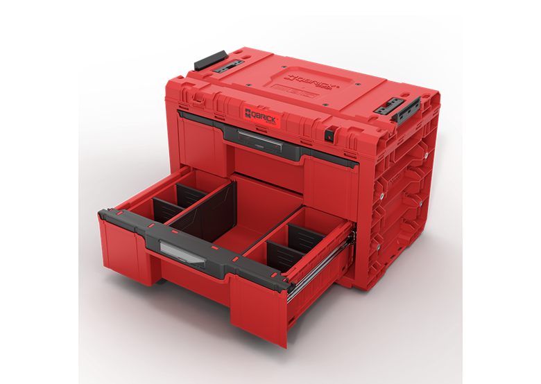 Caisse à outils avec tiroirs Qbrick System PRIME DRAWER 2 TOOLBOX EXPERT RED Ultra HD Custom
