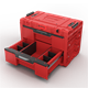 Caisse à outils avec tiroirs Qbrick System PRIME DRAWER 2 TOOLBOX EXPERT RED Ultra HD Custom