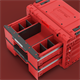 Caisse à outils avec tiroirs Qbrick System PRIME DRAWER 2 TOOLBOX EXPERT RED Ultra HD Custom