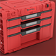 Caisse à outils avec tiroirs Qbrick System PRIME DRAWER 3 TOOLBOX EXPERT RED Ultra HD Custom