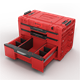 Caisse à outils avec tiroirs Qbrick System PRIME DRAWER 3 TOOLBOX EXPERT RED Ultra HD Custom