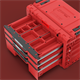 Caisse à outils avec tiroirs Qbrick System PRIME DRAWER 3 TOOLBOX EXPERT RED Ultra HD Custom