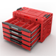 Caisse à outils avec tiroirs Qbrick System PRIME DRAWER 4 TOOLBOX EXPERT RED Ultra HD Custom