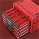 Caisse à outils avec tiroirs Qbrick System PRIME DRAWER 4 TOOLBOX EXPERT RED Ultra HD Custom