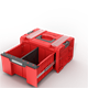 Boîte avec tiroir Qbrick System PRO 2.0 DRAWER 1 TOOLBOX PROFI BASIC RED Ultra HD Custom