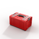 Caisse à outils avec tiroirs Qbrick System PRO 2.0 DRAWER 3 TOOLBOX PROFI EXPERT RED Ultra HD Custom