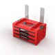 Caisse à outils avec tiroirs Qbrick System PRO 2.0 DRAWER 3 TOOLBOX PROFI EXPERT RED Ultra HD Custom
