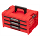 Ensemble de caisses à outils avec tiroirs sur plateforme de transport Qbrick System PRO 2.0 DRAWER SET EXPERT RED Ultra HD