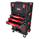 Ensemble de caisses à outils avec tiroirs sur plateforme de transport Qbrick System PRO DRAWER Workshop SET 2