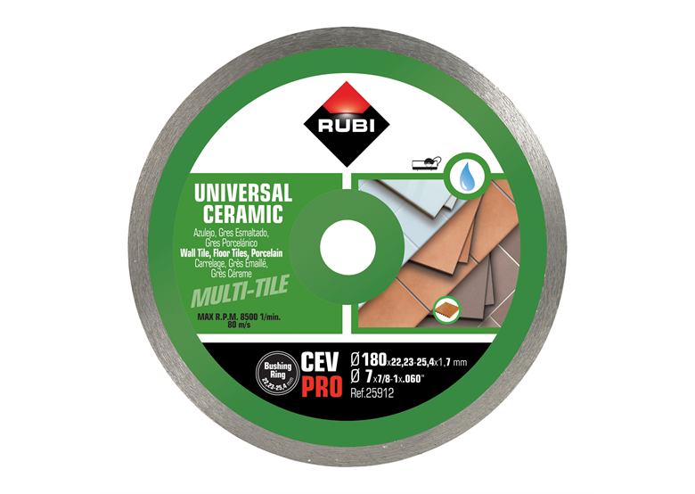 Disque diamant 180mm Rubi C180/22,2mm