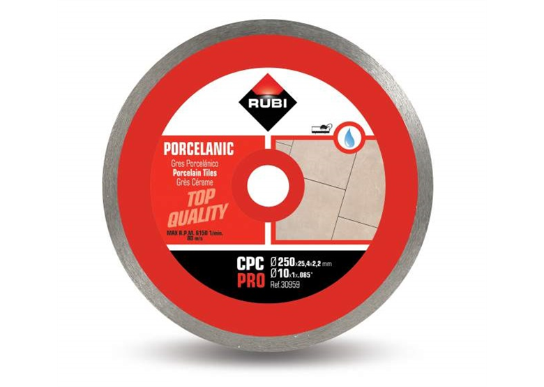 Disque diamant 250mm Rubi CPC 250 PRO