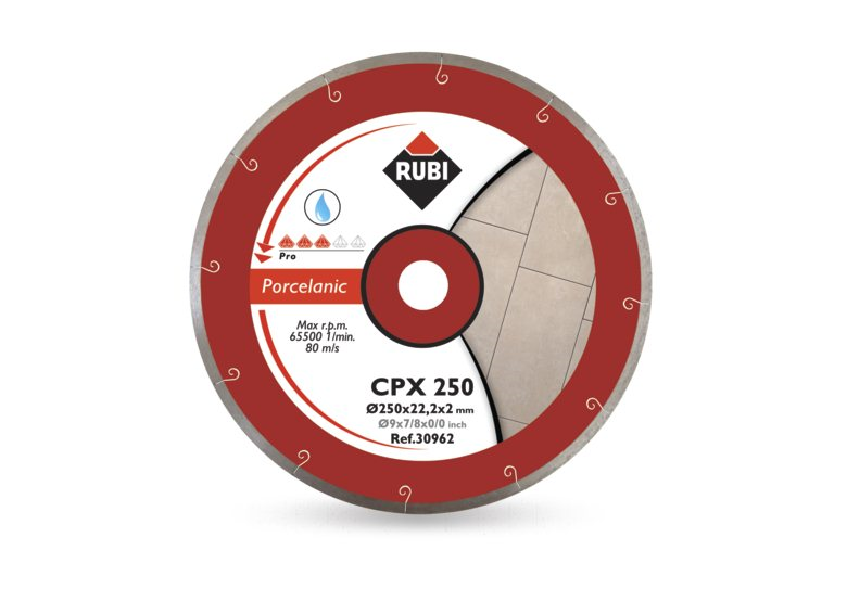 Disque de coupe diamanté 250mm Rubi CPX 250 PRO