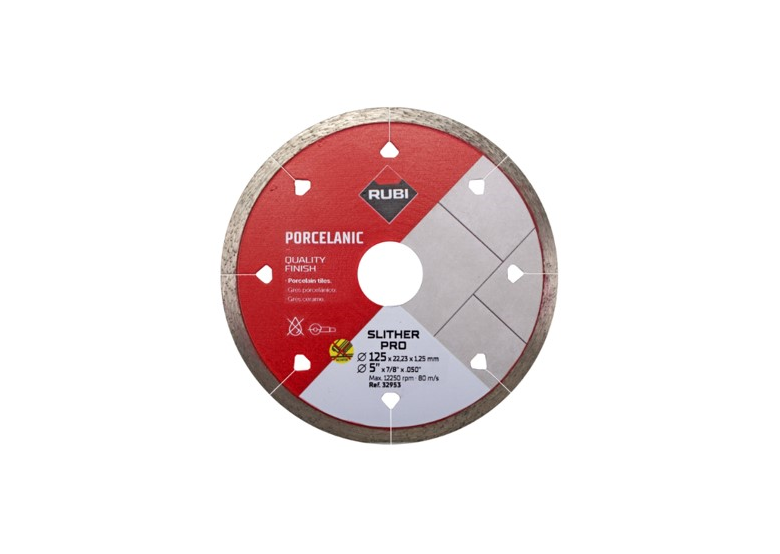 Disque diamant 125 mm Rubi SLITHER PRO