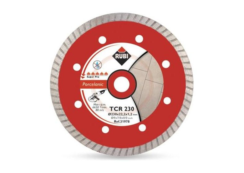 Disque diamant turbo à sec 125mm Rubi TCR 125