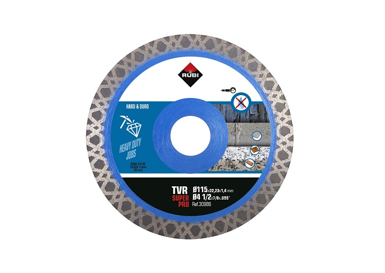 Disque diamant 115x22.2mm Rubi TVR 115 SUPERPRO