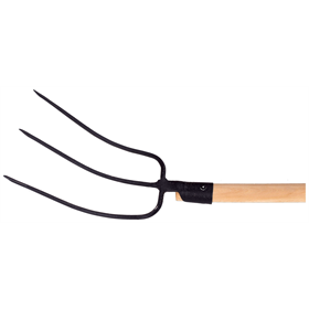Fourchette de ferme à 3 dents avec manche en bois 120 Schmith SG-WP3