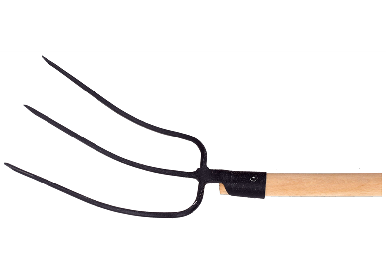 Fourchette de ferme à 3 dents avec manche en bois 120 Schmith SG-WP3