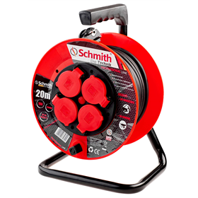 Rallonge électrique avec enrouleur câble 3x1.5mm, 20m Schmith SPPL-1-20