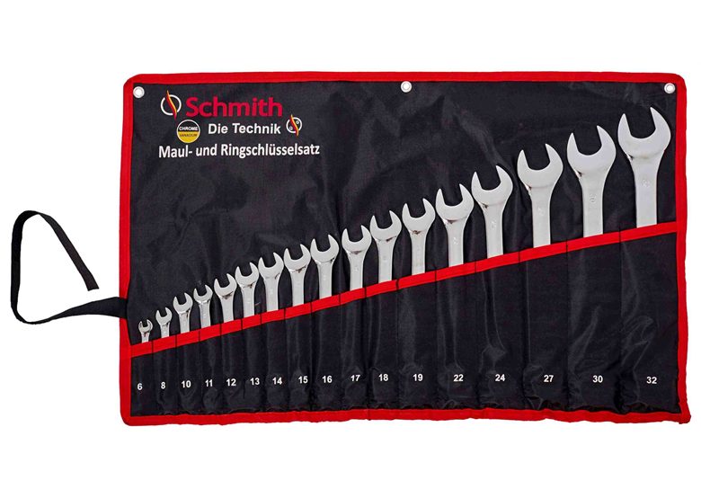 Jeu de clés plates mixtes, 17pcs. Schmith SQKPO-02