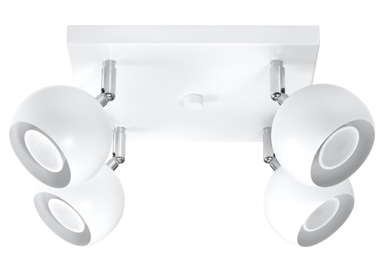 Plafonnier OCULARE 4 blanc Sollux Lighting Bittersweet Shimmer