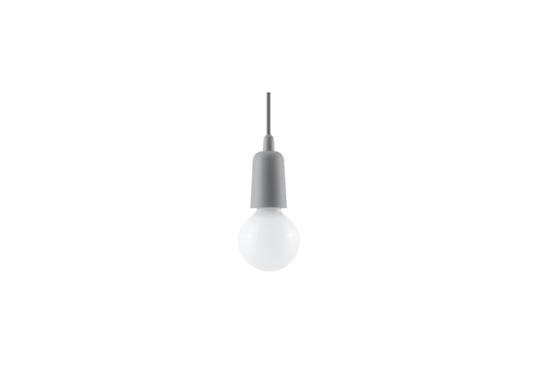 Suspension DIEGO 1 gris Sollux Lighting Nickel