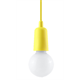 Suspension DIEGO 1 jaune Sollux Lighting Nickel