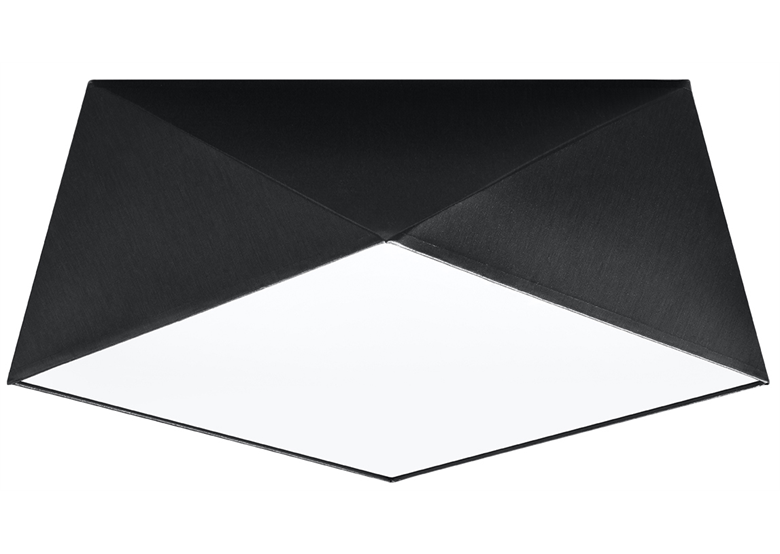 Plafonnier HEXA 35 noir Sollux Lighting Spanish Orange