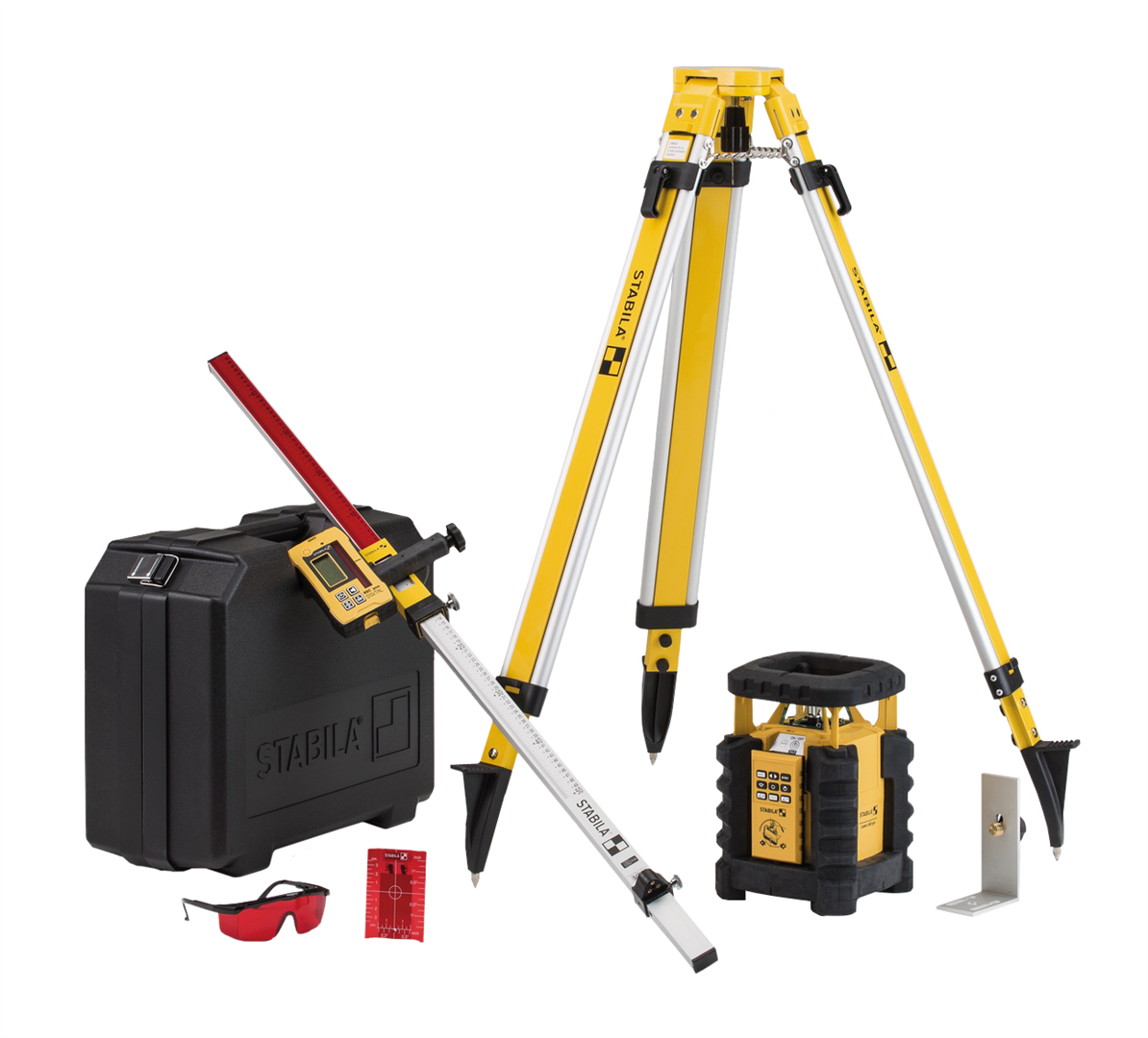 Stabila Rotationslaser LAR 160 G Stativ Laser Empfänger Set in