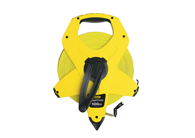 Ruban à mesurer en fibre de verre de 100 m Stanley Power Winder 2-34-777