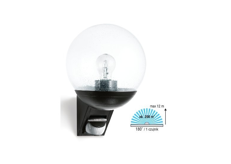 Lampe avec détecteur de mouvement noir Steinel L 585