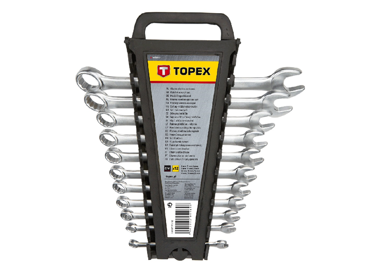 Clés plates mixtes 6-22 mm, 12 pièces Topex 35D757