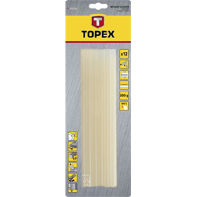 Baton de colle thermofusible 11mm, 12pcs. Topex 42E171