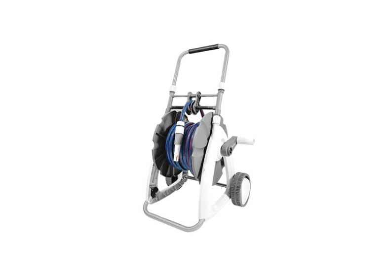 Chariot enrouleur avec tuyau d'arrosage 1/2" et pistolet d'arrosage Vartco LL99-003