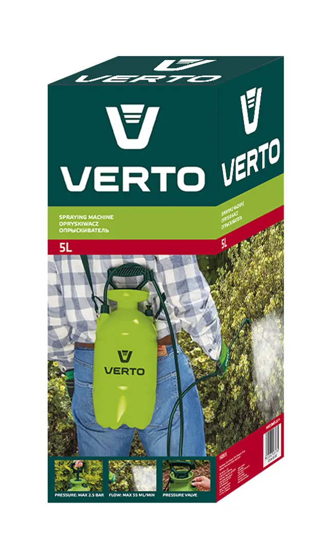 Pulvérisateur à pression 5l Verto 15G505