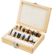 Coffret fraises en carbure, tige 6mm, 12pcs. Verto 60H008